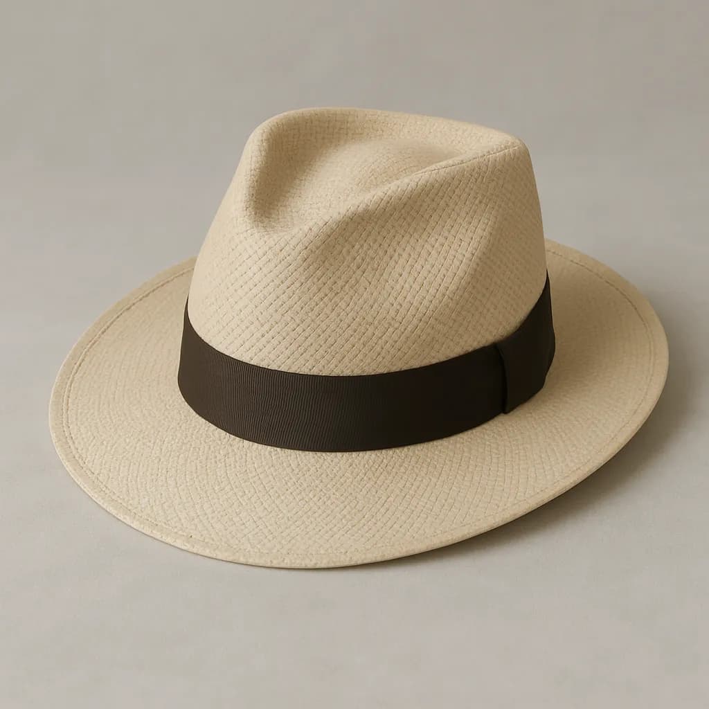 Sombrero de paja toquilla en color Artisanal Beige